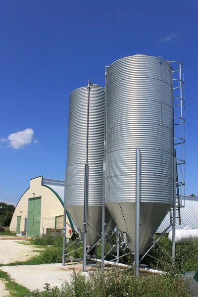Silot for storing grain — Stock Photo, Image