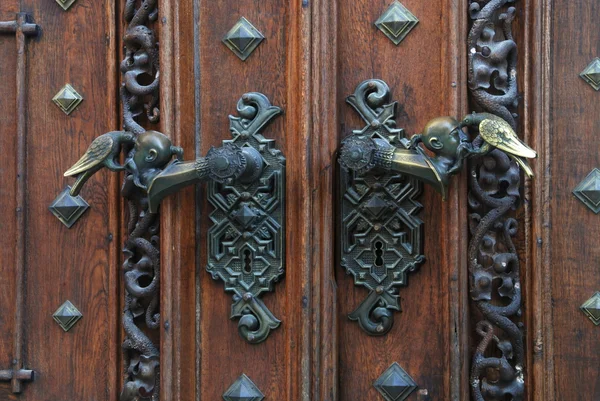 Ancient door handles — Stock Photo, Image