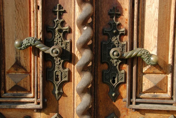 Eski kapı kolları — Stok fotoğraf