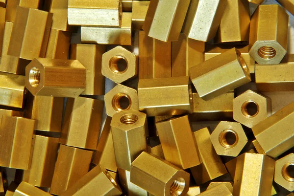 Background of screw-nuts — Stock Photo, Image