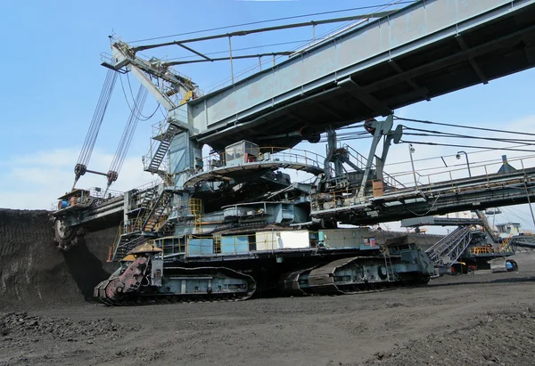 Видобуток вугілля в дії — стокове фото