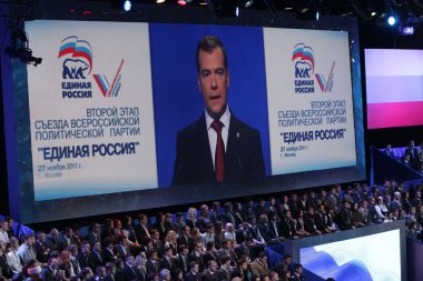 Speech of Dmitry Medvedev clipart