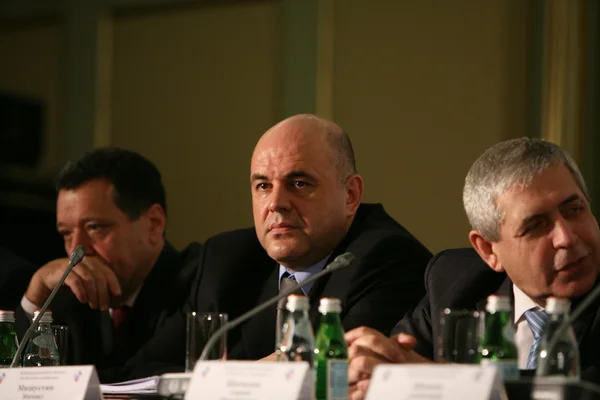 Mikhail Mishustin, Sergey Shatalov e Vladimir Lisin — Foto Stock