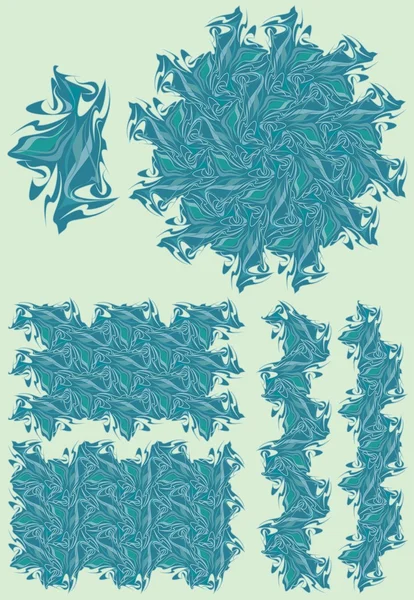Artistique fond bleu — Image vectorielle