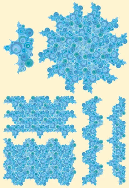 圈子，气泡蓝色背景 — 图库矢量图片