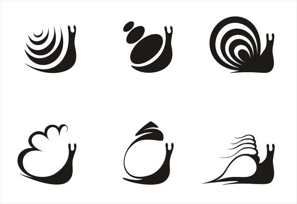 Логотип равлик — стоковий вектор