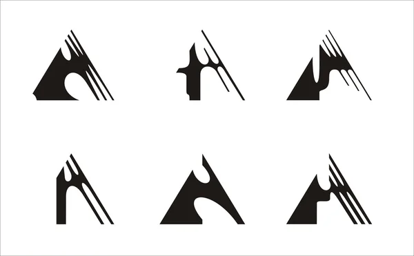 Triangolo logo — Vettoriale Stock