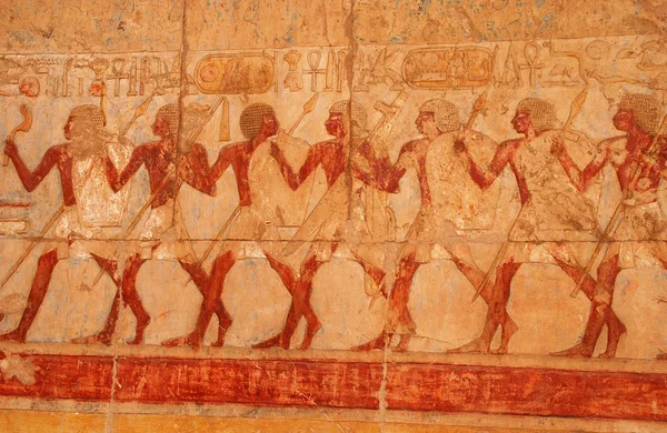 Obraz w świątyni królowej Hatszepsut (Egipt) — Zdjęcie stockowe