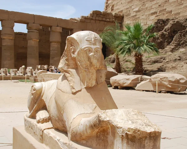 Statue ähnelt der der Sphinx — Stockfoto