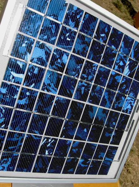 Blue Solar Panel In The Sunlight — Stock Photo, Image
