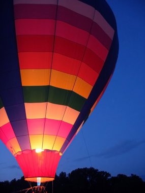 Hot Air Balloon Glow clipart