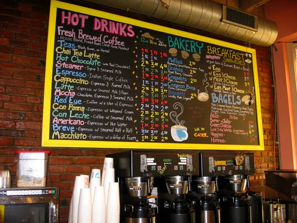 Chalkboard da casa de café — Fotografia de Stock