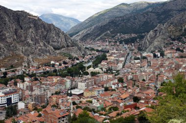 Aerial view of Amasya clipart