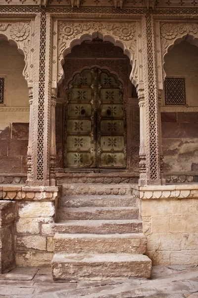 Eski kapı Sarayı'meherangarh fort — Stok fotoğraf