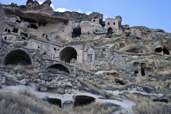 Stock image Cave houses (fairy chimneys) in Cappadocia