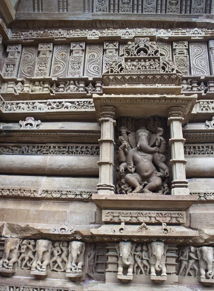 Detail of carving on a temple — Stock Photo, Image
