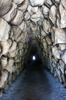 Tunnel in Hittite capital Hattusa clipart