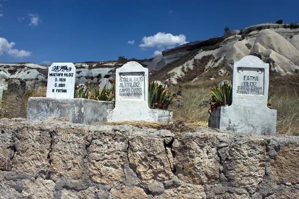 Кладовищі в Каппадокії — стокове фото