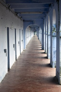 Corridor in Cellular Jail clipart