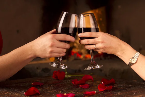 Romantik toast — Stockfoto