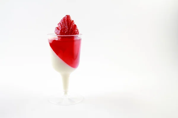 Isolated strawberry dessert — Stock Photo, Image