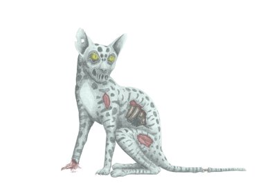 Zombie jaguar clipart