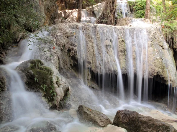 stock image Waterfall with water flowing around