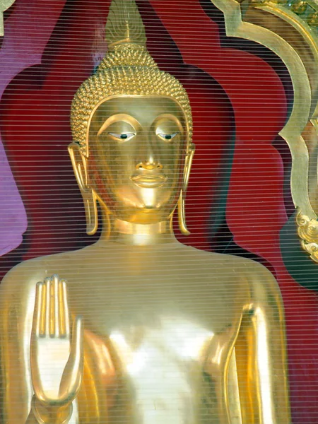 Büyük bir Buda heykeli zoom — Stok fotoğraf