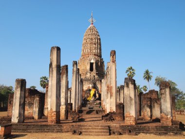 Sukhothai Historical Park in thailand clipart