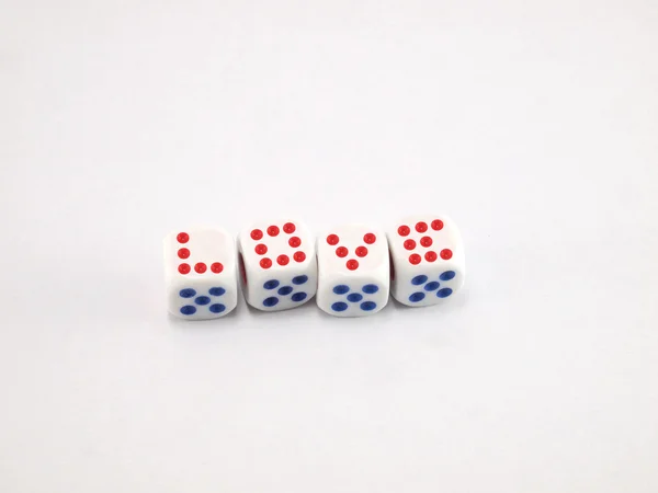 stock image Ideas in the media about the love dice