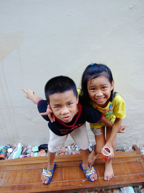 Bangkok bangkok Tayland yan raylar yaşayan 2010.children olabilir