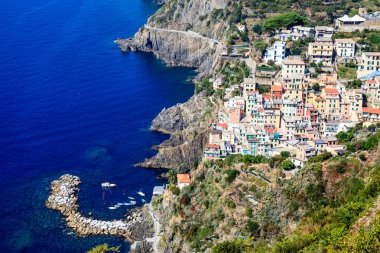 köy Riomaggiore cinque terre, İtalya içinde liman