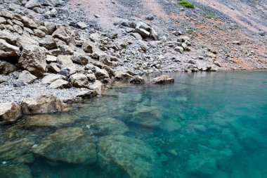 Imotski Mavi Göl kireçtaşı krater yakınındaki split, Hırvatistan