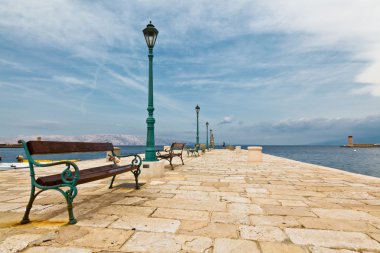 muelle de senj ciudad mediterránea en Croacia