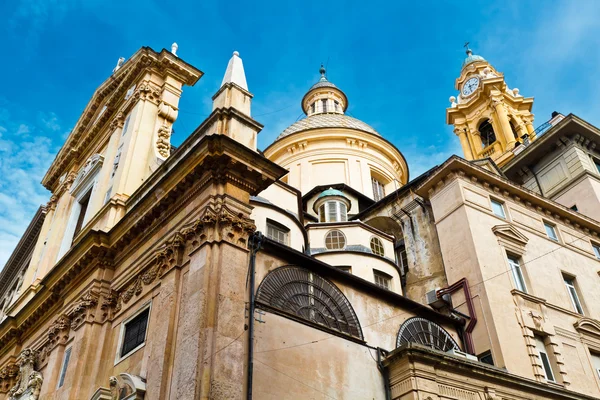 Oude kerk van Sint Andreas (andrea) in Genua, Italië — Stockfoto