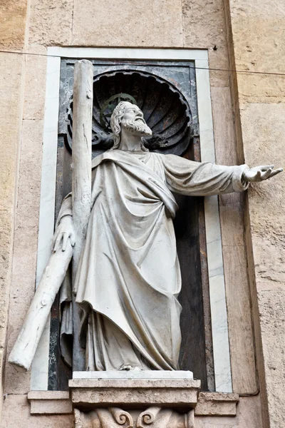 Μαρμάρινο γλυπτό του Ιησού Χριστού στη Γένοβα, Ιταλία — Φωτογραφία Αρχείου