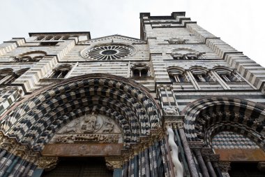 Cathedral of Saint Lawrence (Lorenzo) in Genoa, Italy clipart