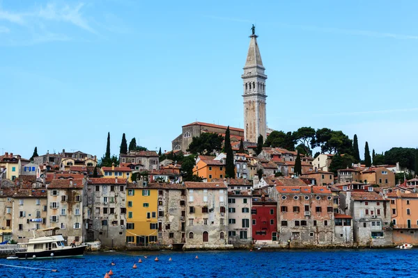 The City of Rovinj on Istria Peninsula in Croata Lit By Morning — Stock Photo, Image