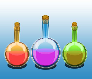 Flasks clipart