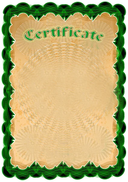 Certificate — Stock Photo, Image