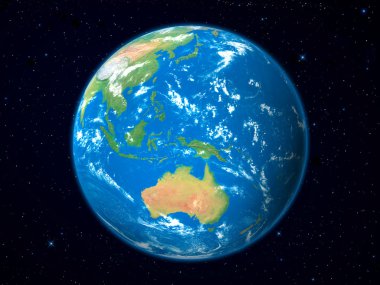 Earth Model from Space: Australia View