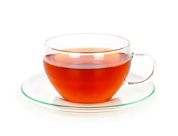 Tè in una tazza di vetro Immagine Stock