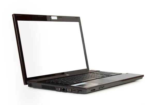 Zwarte laptop Stockfoto