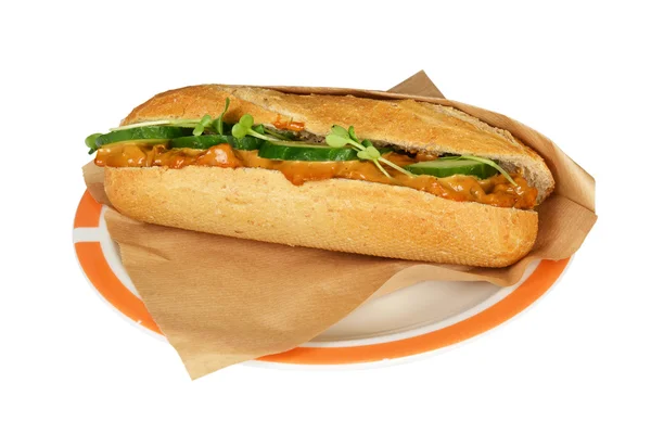 Deluxe sendvič kuře. — Stock fotografie