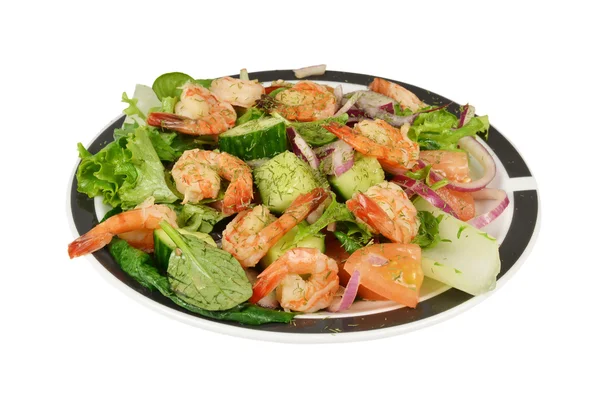 Oriental prawns shrimp salad. — Stock Photo, Image