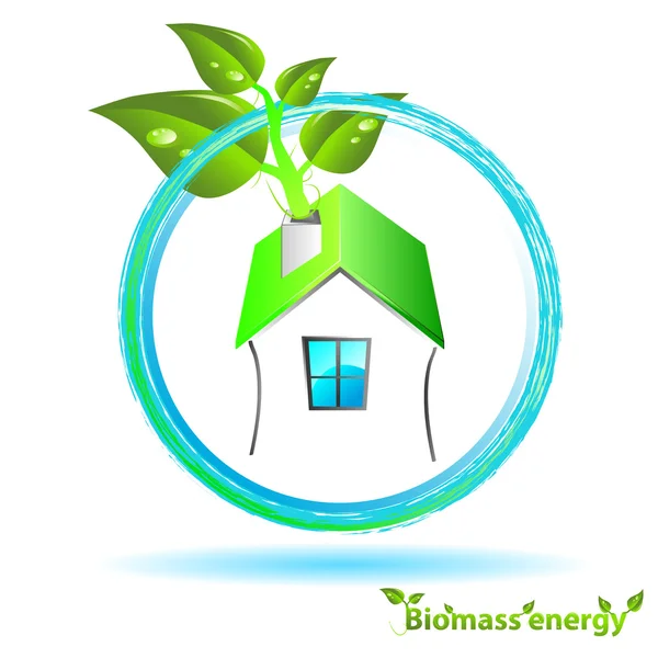Energii z biomasy — Wektor stockowy