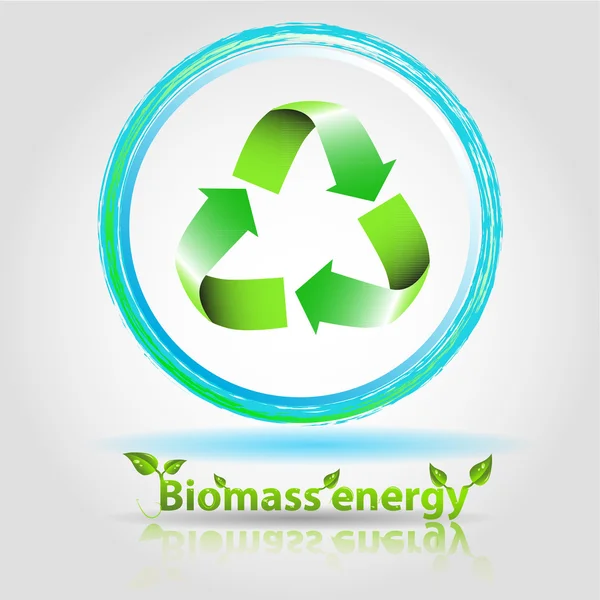 Energia da biomassa — Vettoriale Stock