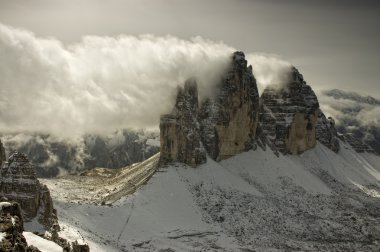 Tre cime di laveredo, dolomites, italy clipart