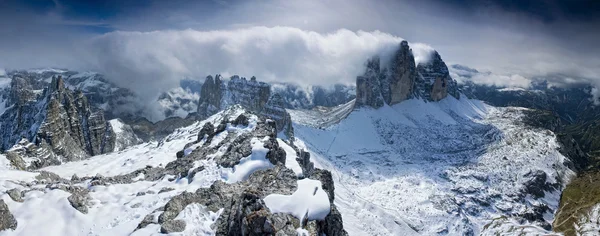 Tre cime di laveredo, dolomiti, italia — Foto Stock