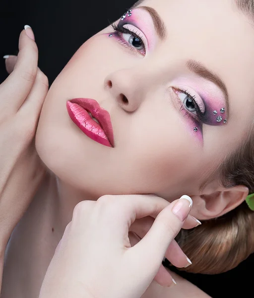 Levande make-up Stockbild